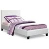 Image 1 : NEW TWIN LEATHERETTE BEDFRAME, INCLUDES HEAD