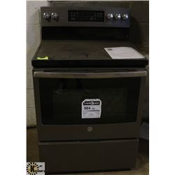 GE 30" SLATE FINISH SELF CLEANING CONVECTION RANGE