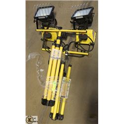 SET OF 2 ADJUSTABLE WORK LIGHTS.