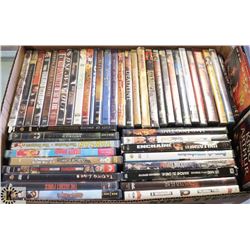 BOX FULL OF DVD MOVIES - (COUNT OF 48) -