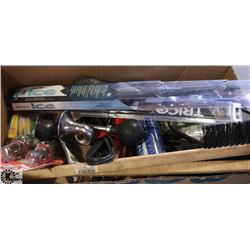 BOX OF AUTOMOTIVE / RV TOOLS AND