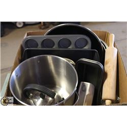 LARGE BOX OF HOUSEHOLD ITEMS INCL.