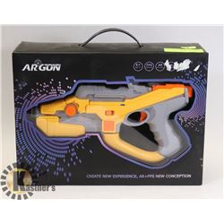 GREY & ORANGE AIR GUND FOR USE WITH SMART PHONE