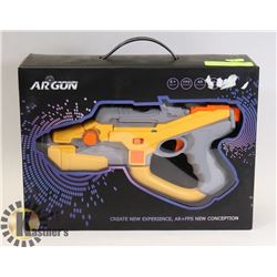 GREY & ORANGE AIR GUND FOR USE WITH SMART PHONE