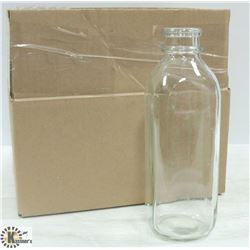 MILK BOTTLES- VINTAGE 1 QUART SIZE X 6