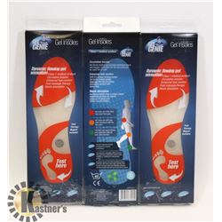 3 PAIRS OF NEW GEL GENIE SIZE MEDIUM