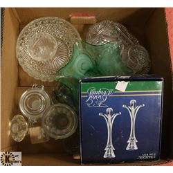 BAG OF ASSORTED GLASS/CRYSTAL COLLECTIBLES