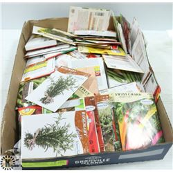 120 VEGGIE SEED PACKS, ASSORTED BRANDS