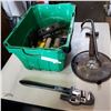 Image 1 : GREEN BIN OF HAMMERS AND HAND TOOLS