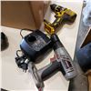 Image 3 : BOX OF CRAFTSMAN CORDLESS TOOLS, CHARGER AND DEWALT CORDLESS DRILL