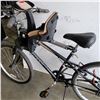 Image 2 : BLACK HUFFY BIKE W/ KIDS SEAT