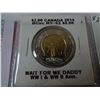 Image 2 : 3 SPECIAL MINT CANADIAN 2 DOLLAR COINS 2014 WAIT FOR ME DADDY 2015 FLANDERS FIELD 2019 COLOURED "D" 