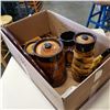 Image 1 : STUDIO POTTERY TEAPOTS, PITCHER, CANNISTERS, AND DECOR