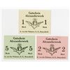 Image 2 : Alexanderwerkes POW Camp. ND (1914-1918). Lot of 3 Issued Notes.