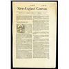 Image 1 : The New England Courant, No. 80, 1723 (Reprinted in 1856) Facsimile of First Paper Printed by Benjam