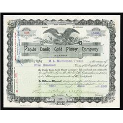 Pande Basin Gold Placer Co., Issued Stock,