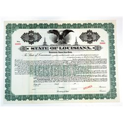 State of Louisiana, 1914 Specimen Bond