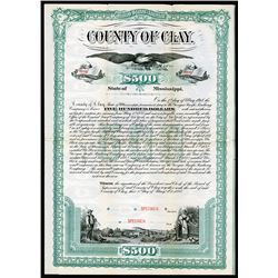 County of Clay, 1888 Specimen Bond