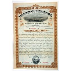 City of Cincinnati, 1881 Specimen Bond