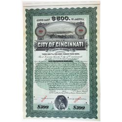 City of Cincinnati, 1906 Specimen Bond
