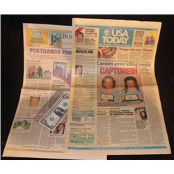 NATURAL BORN KILLERS SCREEN MATCHED HERO CAPTURED NEWSPAPER