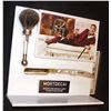Image 1 : MORTDECAI RAZOR AND SHAVING BRUSH SCREEN MATCHED IN NICE DISPLAY