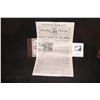 Image 1 : SEABISCUIT SCREEN USED HERO RACING FORM NEWSPAPER