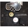 Image 1 : NAVY SEALS MICHAEL BIEN DIVE MASK WATCH AND DEPTH MEATER