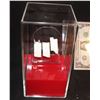 Image 1 : DISPLAY CASE ACRYLIC WITH INNER STAND AND RED BASE