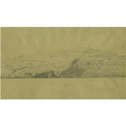 JOHN HENRY HILL, MOUNTAIN SKETCH JOHN HENRY HILL (American 1839-1922)