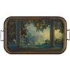 Image 1 : MAXFIELD PARRISH, DAYBREAK, SERVING TRAY, 1923 MAXFIELD PARRISH (American 1870 - 1966)