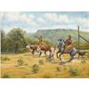 Image 1 : ROGER IKER, WESTERN PAINTING, COWBOYS ROGER IKER (American, Late 20th Century)