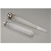 Image 2 : PAIR OF CUT GLASS LAY-DOWN SCENT BOTTLES, GORHAM A PAIR OF CUT GLASS LAY-DOWN SCENT BOTTLES