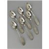 Image 1 : SIX EARLY J. MOULTON SILVER 5'OCLOCK SPOONS SIX EARLY AMERICAN SILVER 5'OCLOCK SPOONS