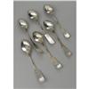 Image 2 : SIX EARLY J. MOULTON SILVER 5'OCLOCK SPOONS SIX EARLY AMERICAN SILVER 5'OCLOCK SPOONS