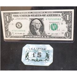 BOND JAMES 007 CASINO ROYALE SCREEN USED GAMBLING CHIP