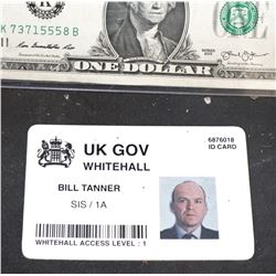 BOND JAMES 007 SPECTRE SCREEN USED GOVERNMENT AGENT ID