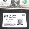 Image 1 : BOND JAMES 007 SPECTRE SCREEN USED GOVERNMENT AGENT ID
