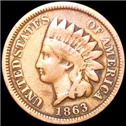 1863 Indian Head Penny NICELY CIRCULATED