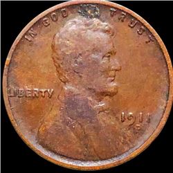 1911-D Lincoln Wheat Penny LIGHTLY CIRCULATED