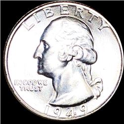 1949-D Washington Silver Quarter GEM BU