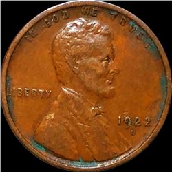 1922-D Lincoln Wheat Penny ABOUT UNCIRCULATED