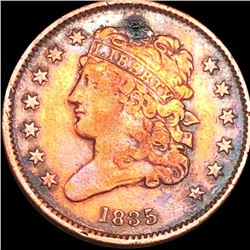 1835 Classic Head Half Cent LIGHTLY CIRCULATED