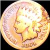 Image 1 : 1864 Indian Head Penny NICELY CIRCULATED