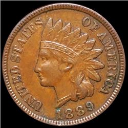 1889 Indian Head Penny NEARLY UNCIRCULATED