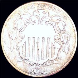 1866 Shield Nickel NICELY CIRCULATED