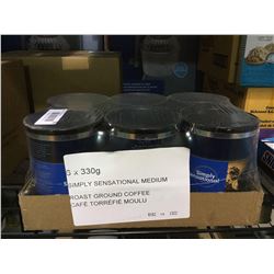 Case of Simply Sensational Medium Roast Ground Coffee (6 x 330g)