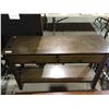 Image 1 : 2-Drawer Wooden Table (14 7/8" L x 47 5/8" W x 30"H)