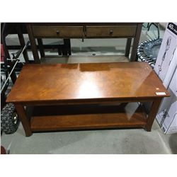 Wooden Coffee Table (20" L x 46" W x 18" H)