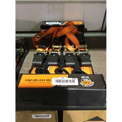 Stinson 4-Piece Ratchet Tie Down Set